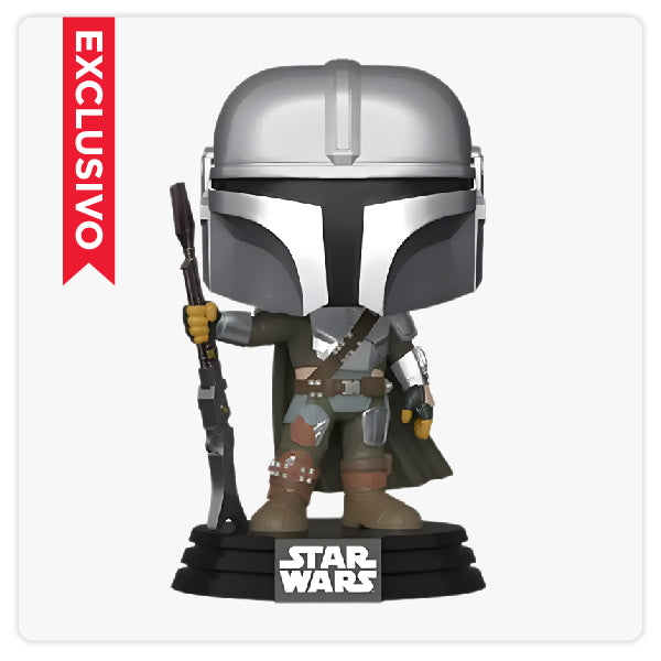 Funko Pop Star Wars - The Mandalorian Cromado (345)