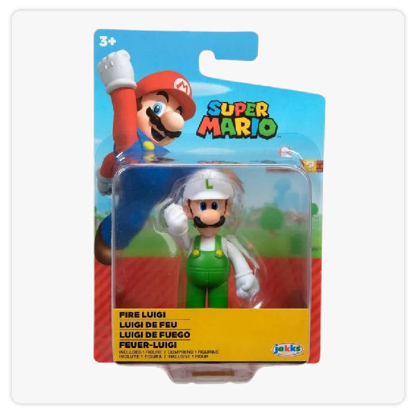 Jakks Nintendo Games - Super Mario Luigi Fuego Figura Ori