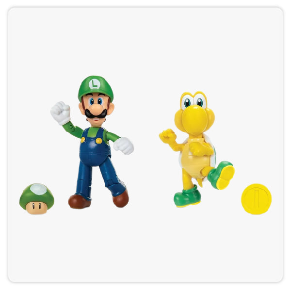 Jakks Nintendo Games - Super Mario Luigi Y Koopa Troopa