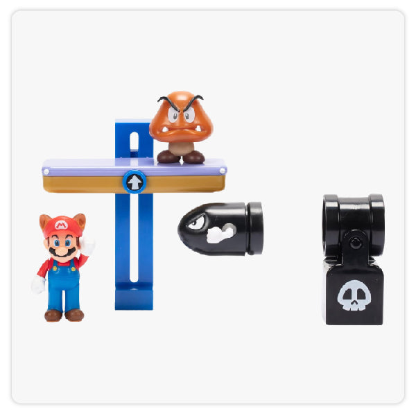 Jakks Nintendo Games - Super Mario Tanooki Diorama Mil Balas