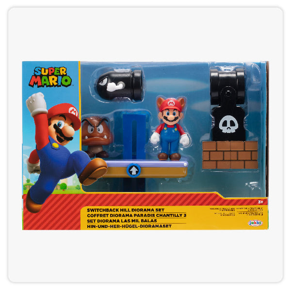 Jakks Nintendo Games - Super Mario Tanooki Diorama Mil Balas