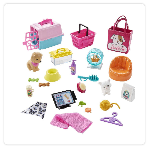 Mattel Muñeca - Barbie Boutique De Mascotas