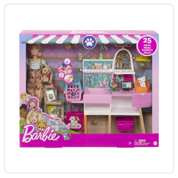 Mattel Muñeca - Barbie Boutique De Mascotas