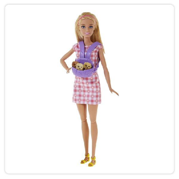 Mattel Muñeca - Barbie Con Perrito Y Sus Bebés