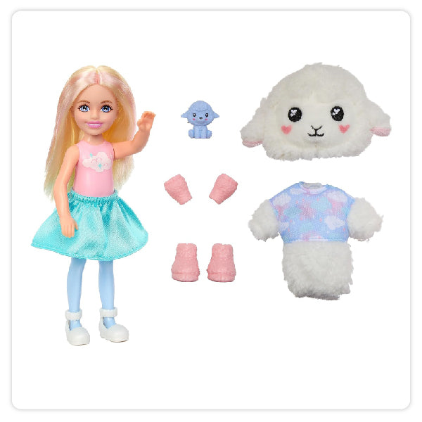 Mattel Muñeca - Barbie Cutie Chelsea Reveal 10 Sorpresas