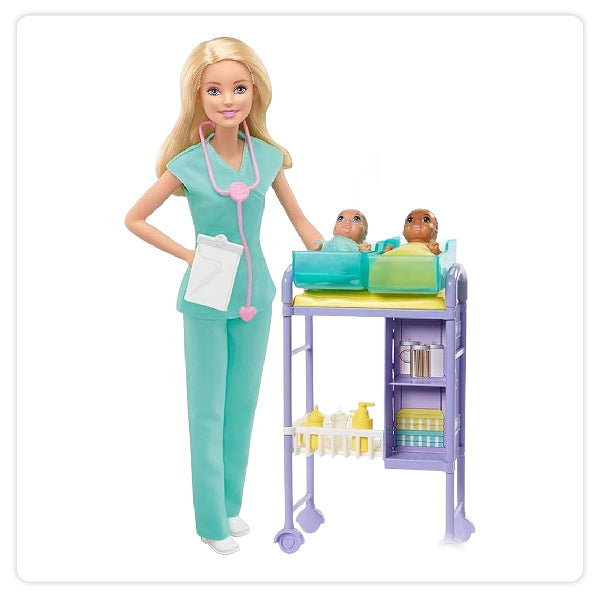 Mattel Muñeca - Barbie Doctora Pediatra Con Bebés