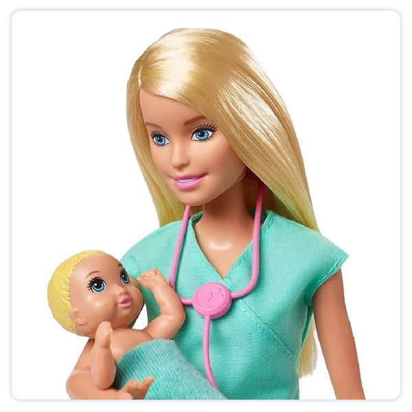 Mattel Muñeca - Barbie Doctora Pediatra Con Bebés