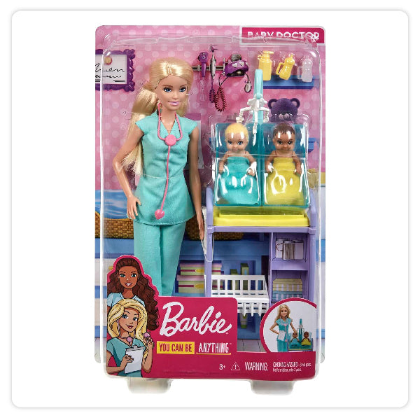 Mattel Muñeca - Barbie Doctora Pediatra Con Bebés