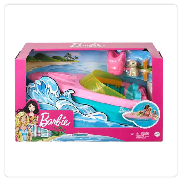 Mattel Muñeca - Barbie Salvavidas Con Bote Y Perro