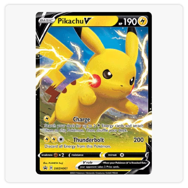 Pokémon TCG - Carta Pikachu V Swsh061 Promo Inglés