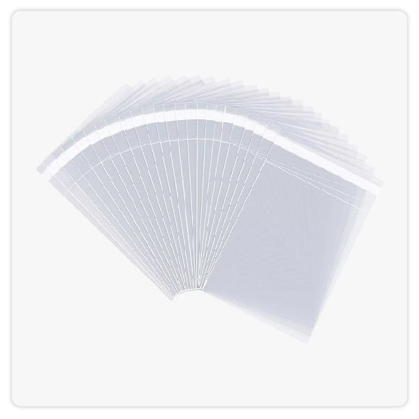 TCG Accesorios - 100 Fundas Transparentes Resellables Cartas