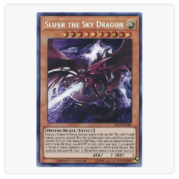 Yugioh Tcg - Slifer Dragon Del Cielo Tn19-en008 Rara