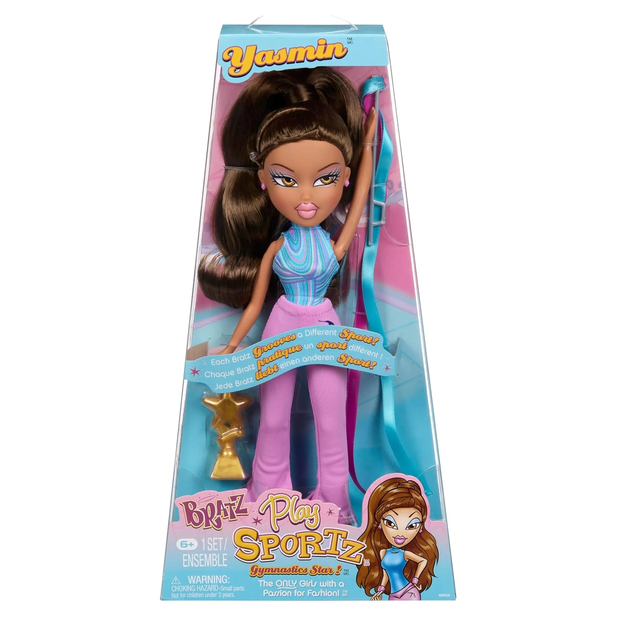Muñeca Bratz Play Sportz Yasmin Gymnastics