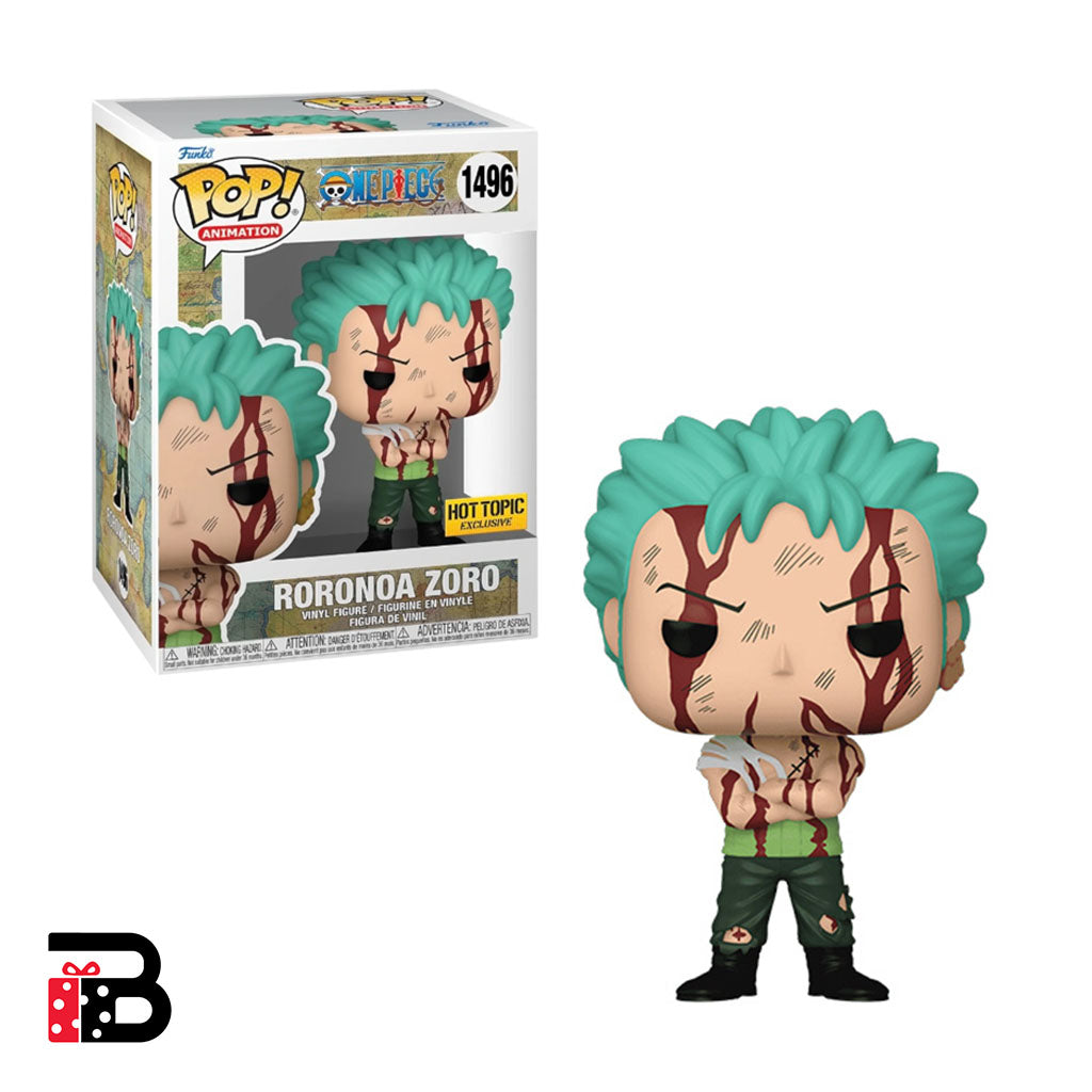 Funko Pop Anime One Piece Zoro Nothing Happened 1496 - Exclusivo Hot Topic Main image of collectible vinyl figure