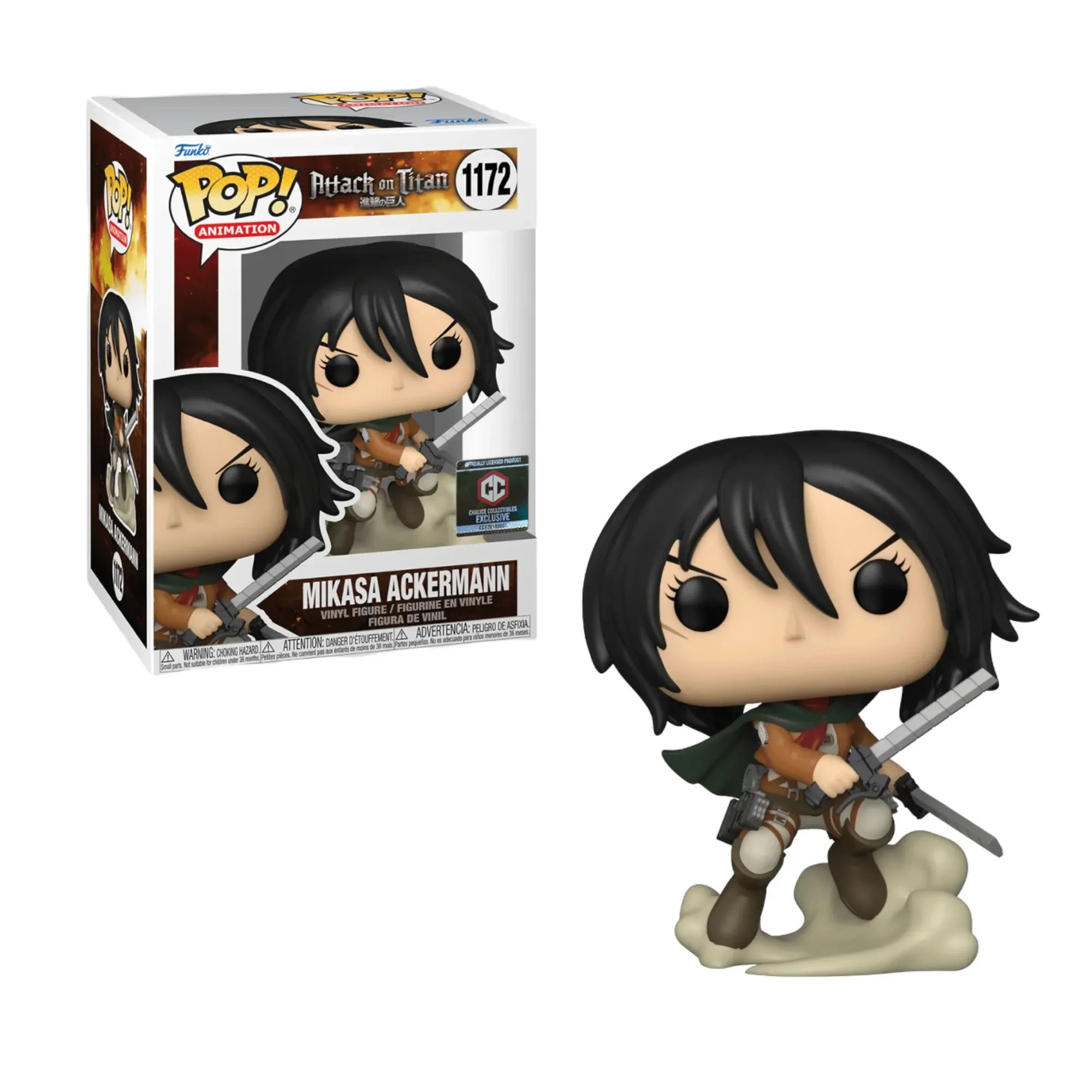 Funko Pop Attack on Titan Mikasa Ackermann #1172 Exclusivo