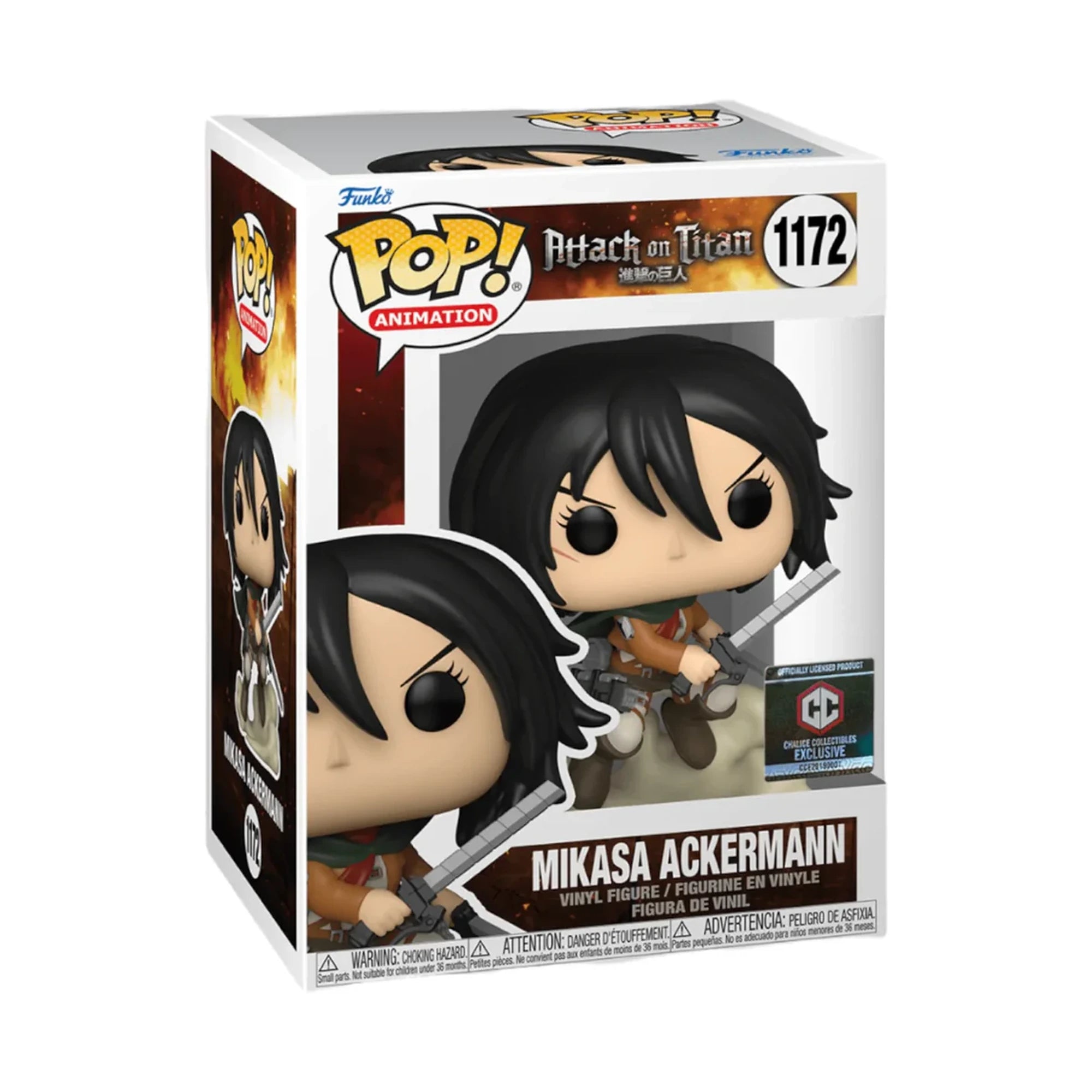Funko Pop Attack on Titan Mikasa Ackermann #1172 Exclusivo