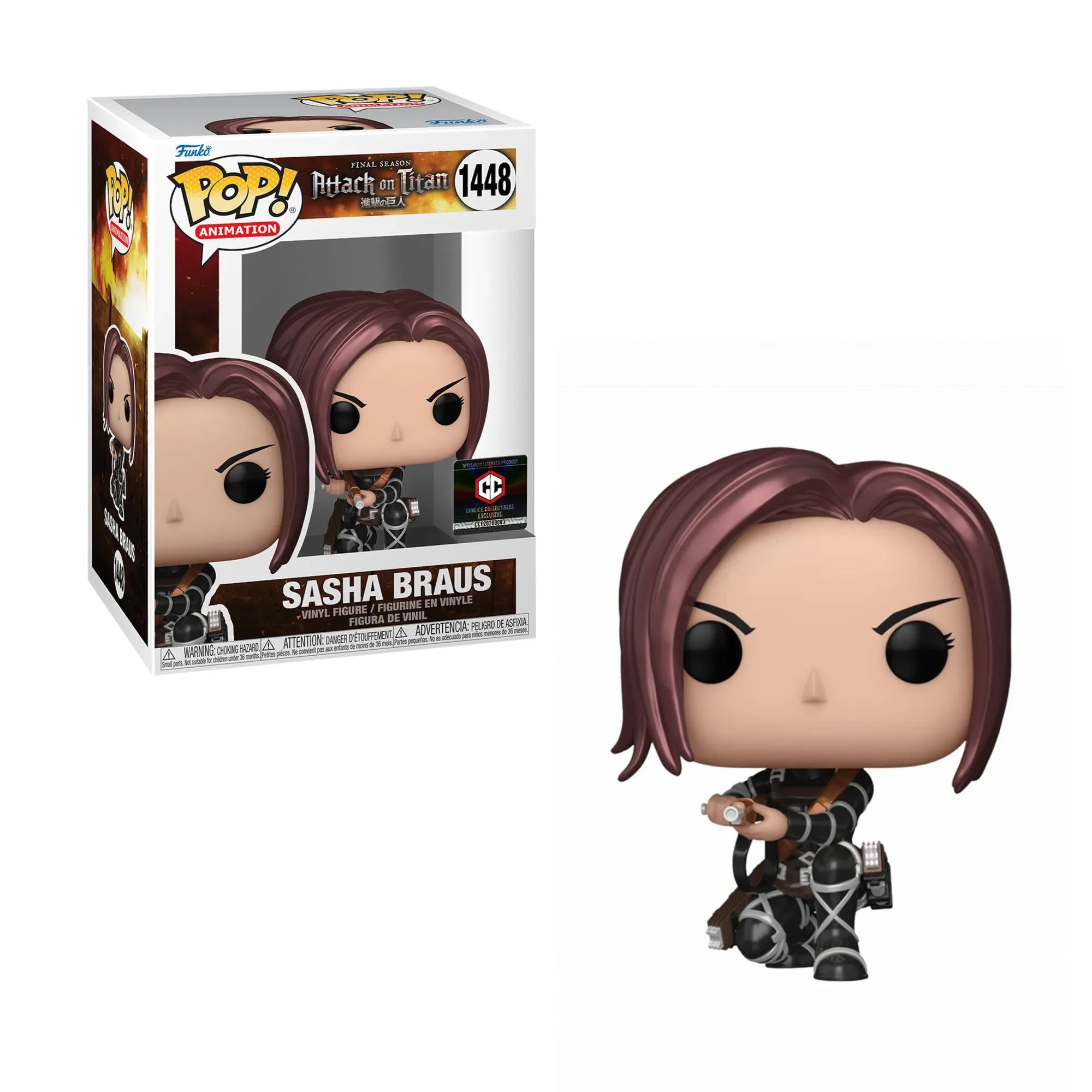 Funko Pop Attack on Titan Sasha Braus #1448 Exclusivo