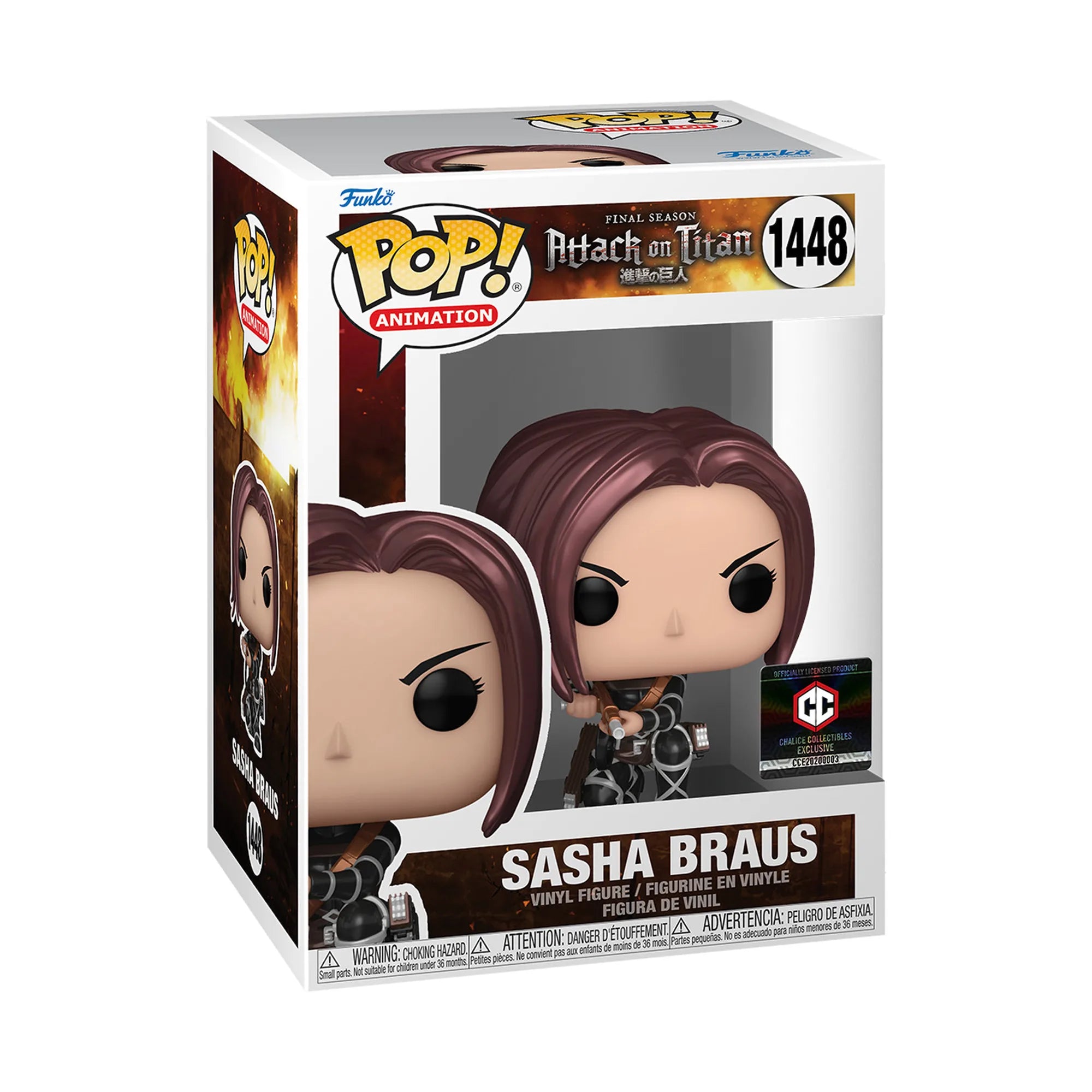 Funko Pop Attack on Titan Sasha Braus #1448 Exclusivo