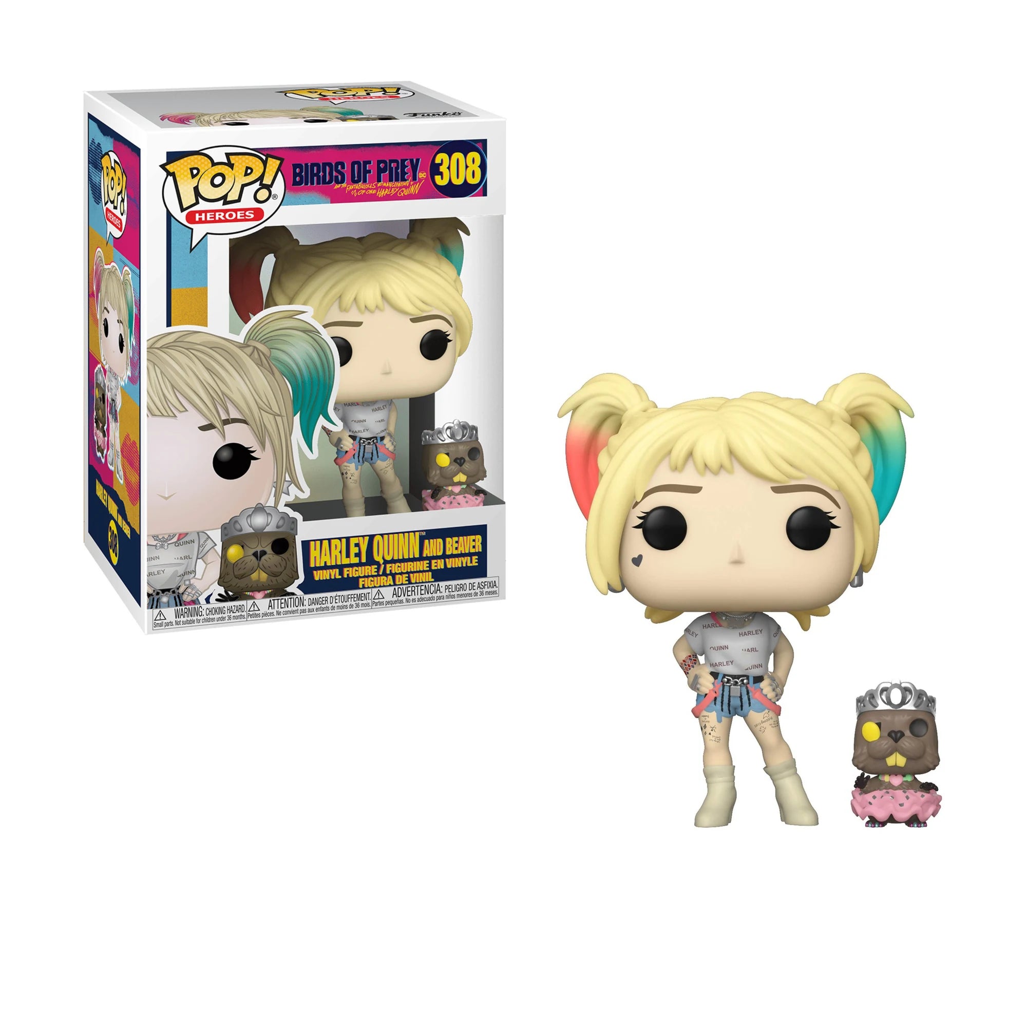 Funko Pop DC Comics Harley Quinn and Beaver #308