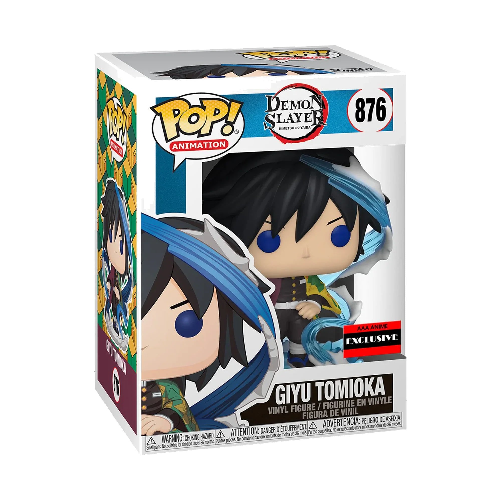 Funko Pop Demon Slayer Giyu Tomioka AAA Anime Exclusivo #876 en caja original