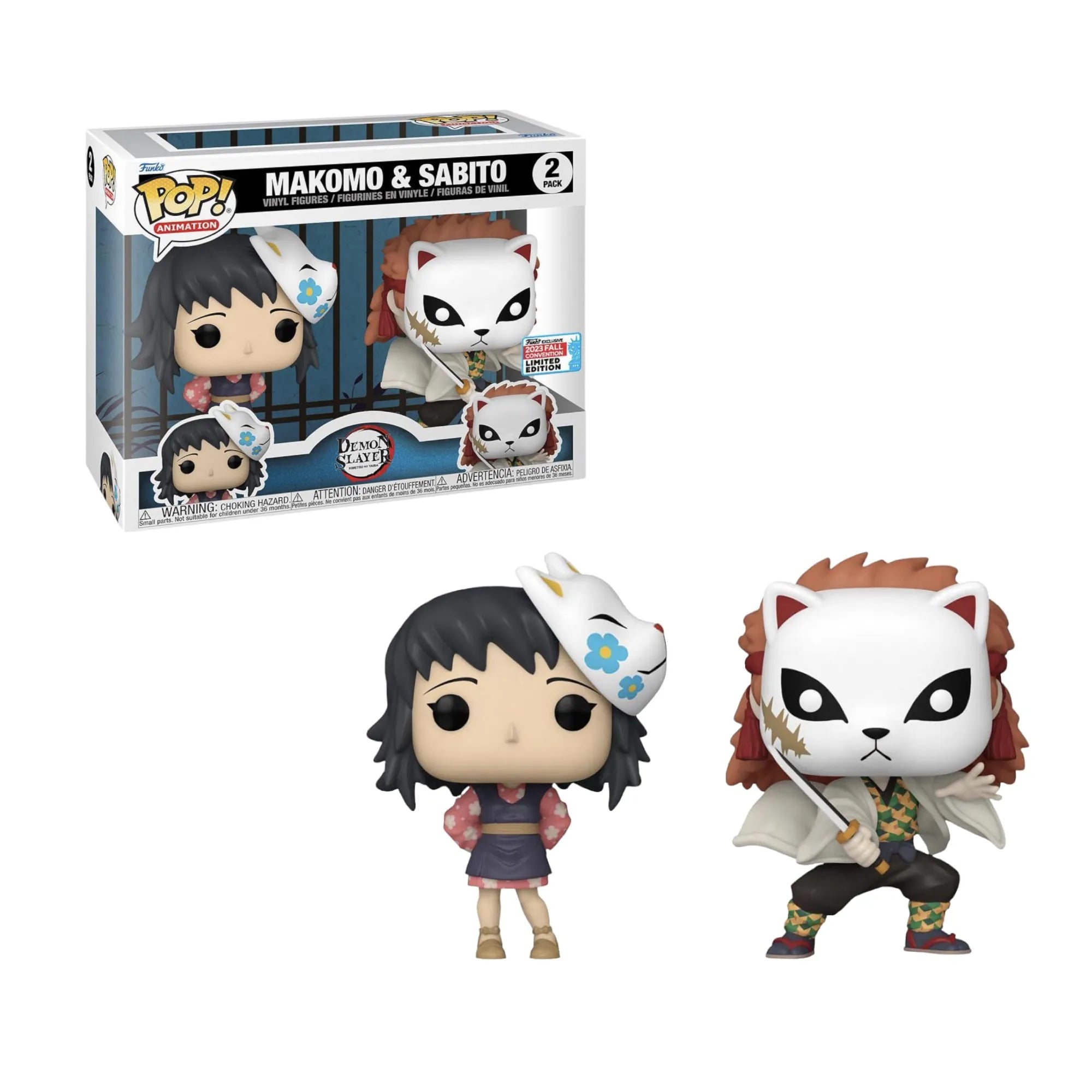 Funko Pop Demon Slayer Makomo & Sabito 2 Pack Exclusivo