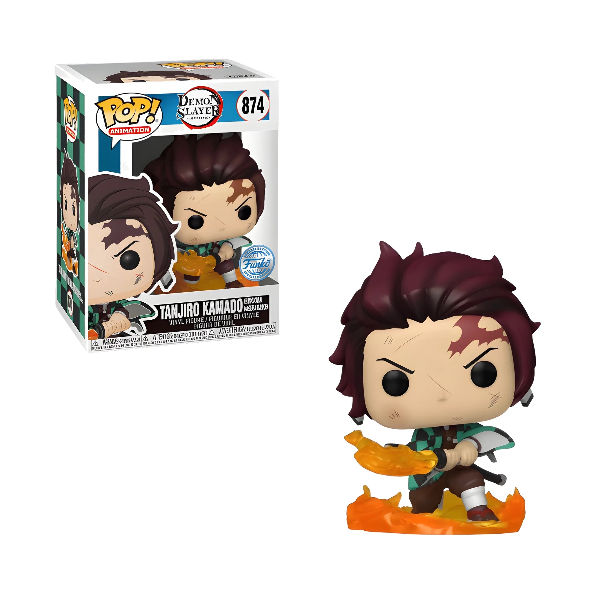 Funko Pop Demon Slayer Tanjiro Kamado #874 Exclusivo con caja y figura original