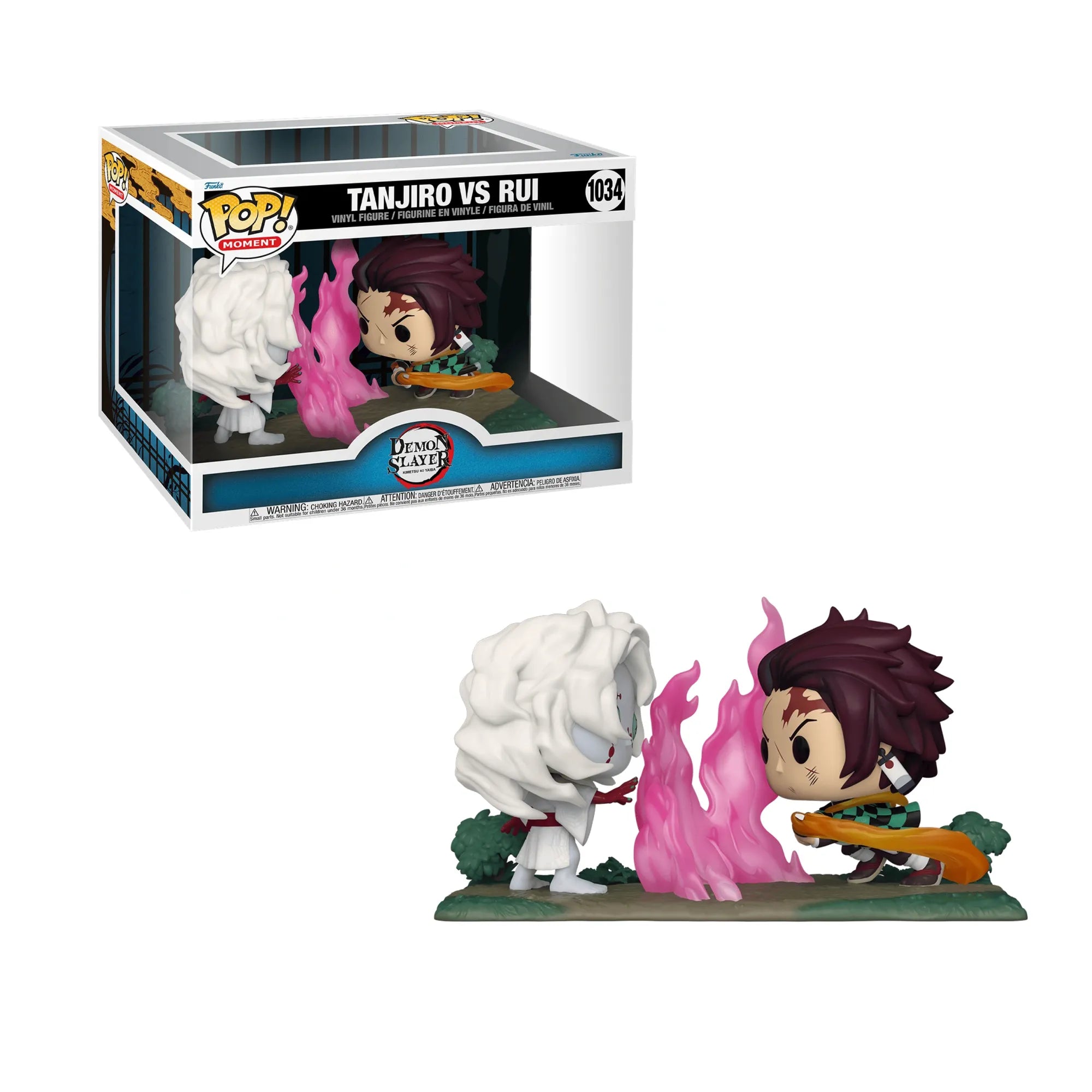 Funko Pop Demon Slayer Tanjiro vs Rui #1034 con caja y figura original