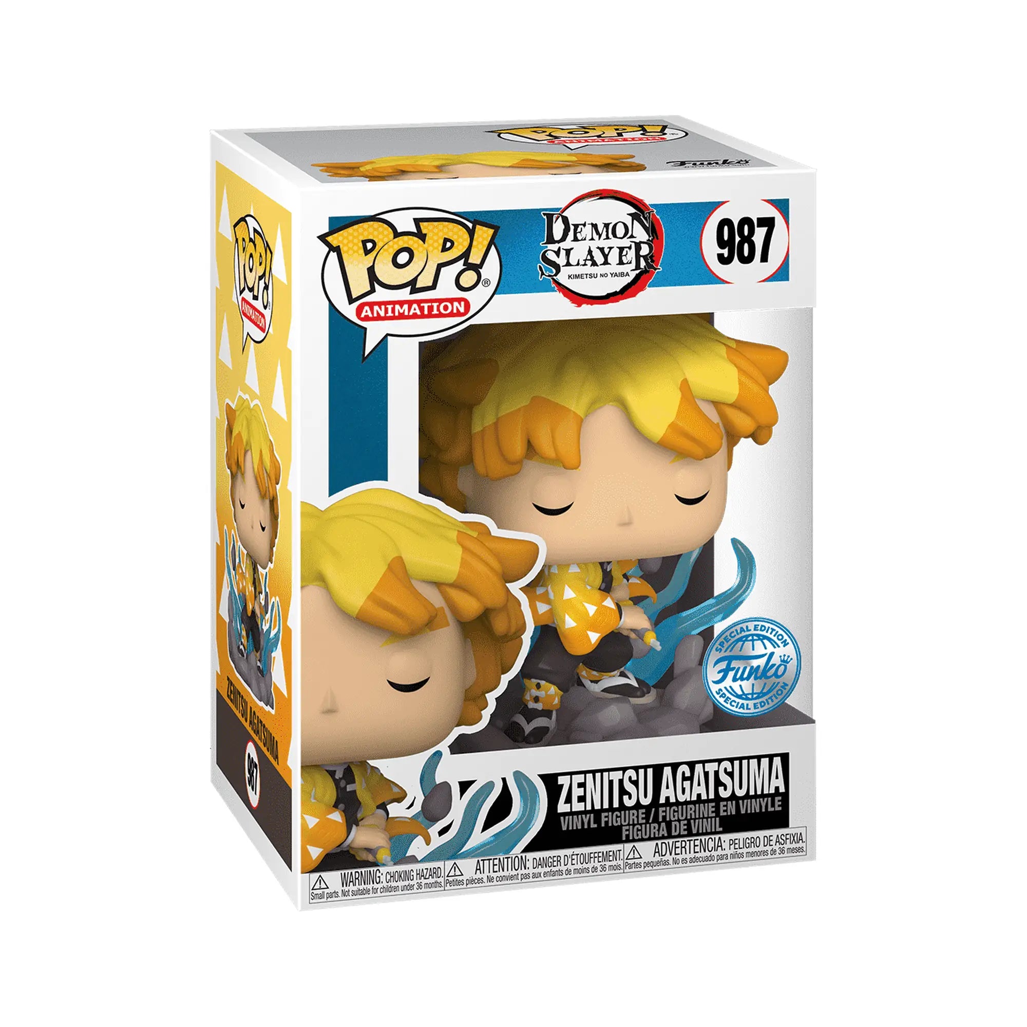 Funko Pop Demon Slayer Zenitsu Agatsuma #987 Exclusivo en caja original