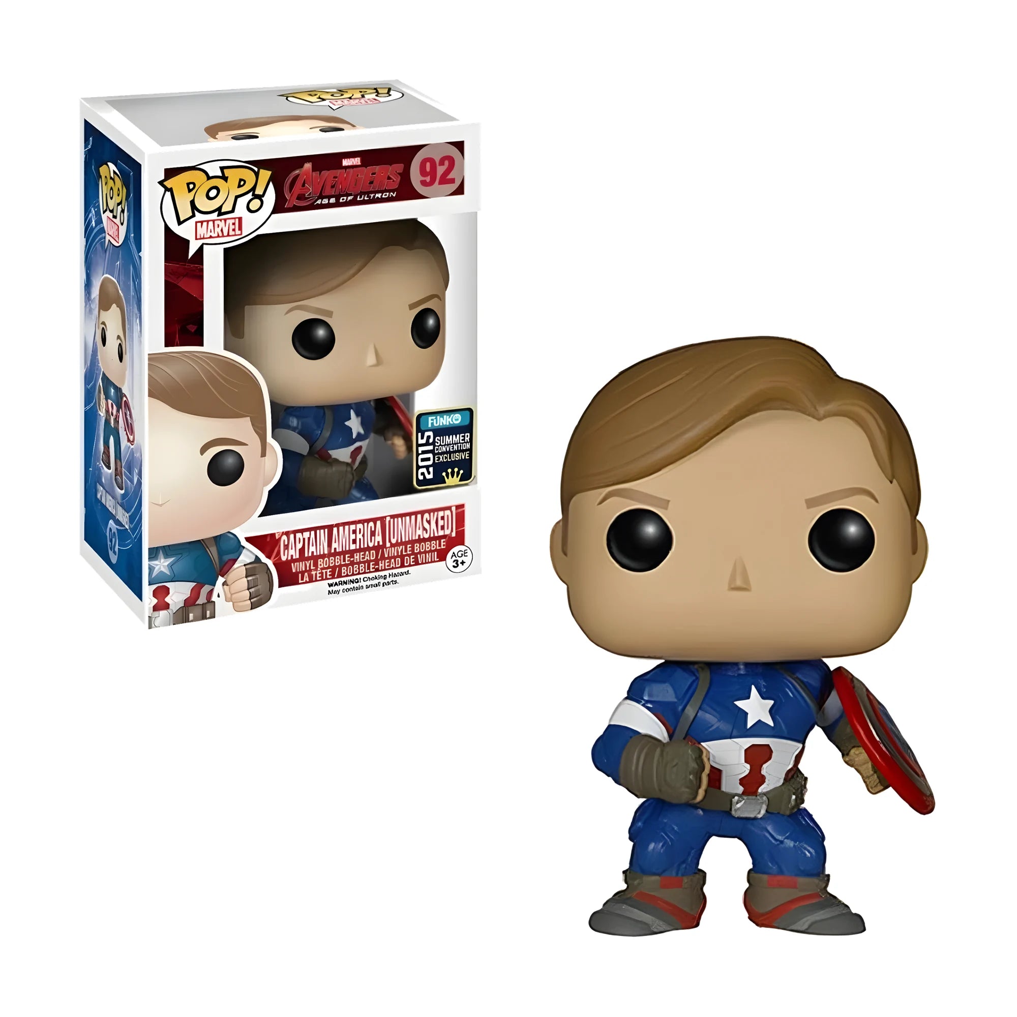 Funko Pop Marvel Captain America Unmasked #92