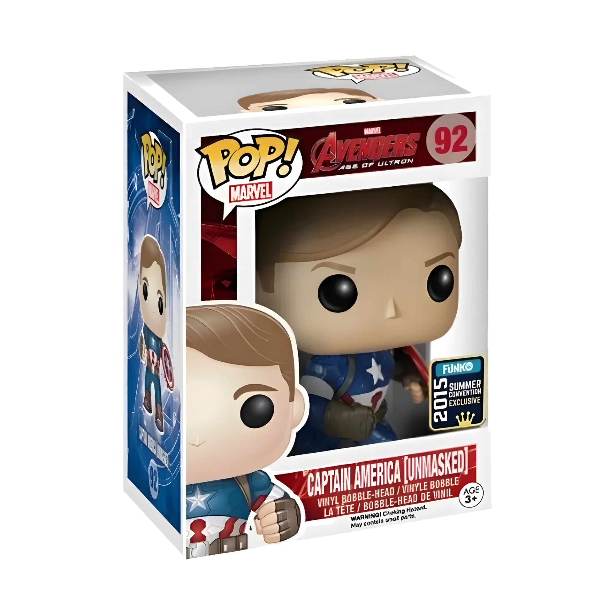 Funko Pop Marvel Captain America Unmasked #92