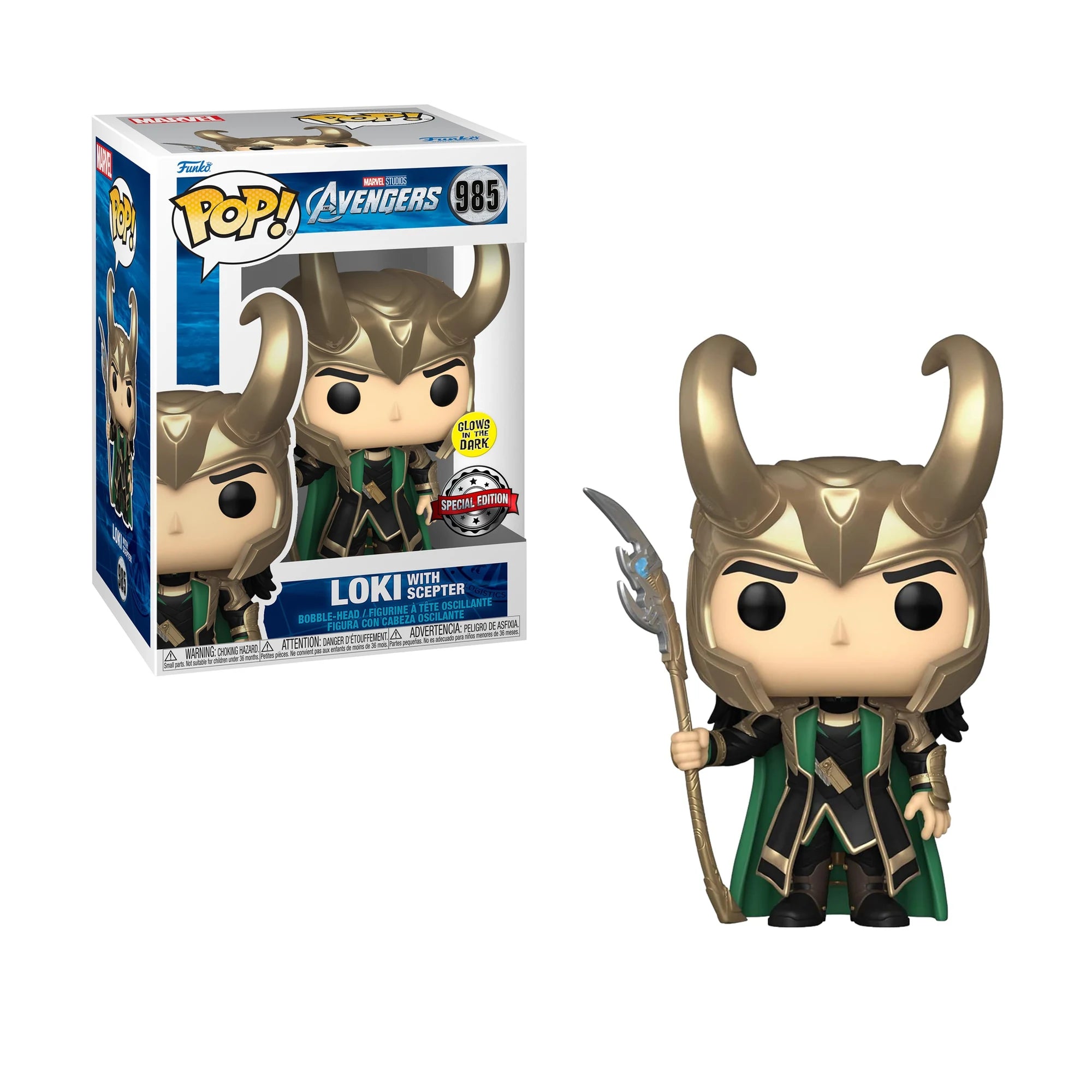 Funko Pop Marvel Loki with Scepter #985