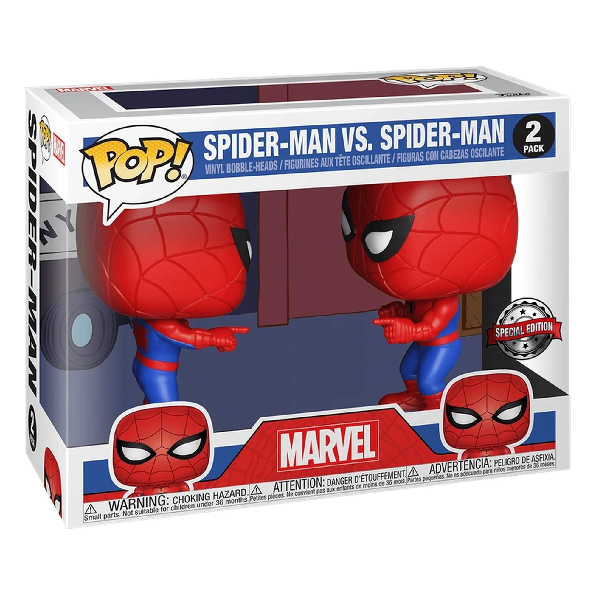 Funko Pop Marvel Spider-Man vs Spider-Man 2-Pack