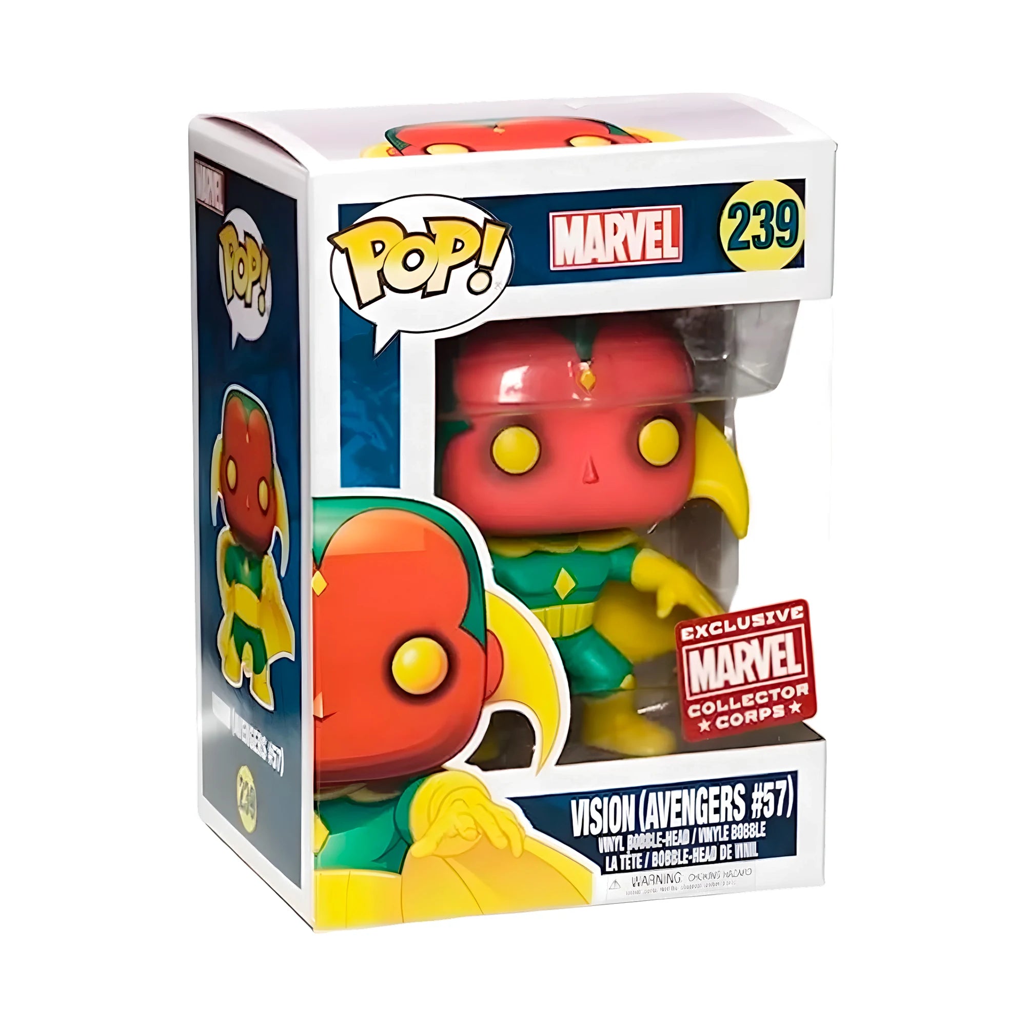 Funko Pop Marvel Vision Collector Corps Exclusivo #239