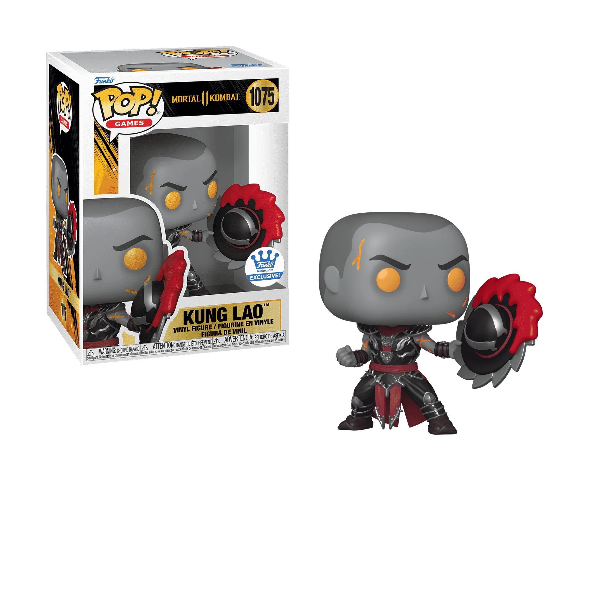 Funko Pop Mortal Kombat Kung Lao #1075 Exclusivo