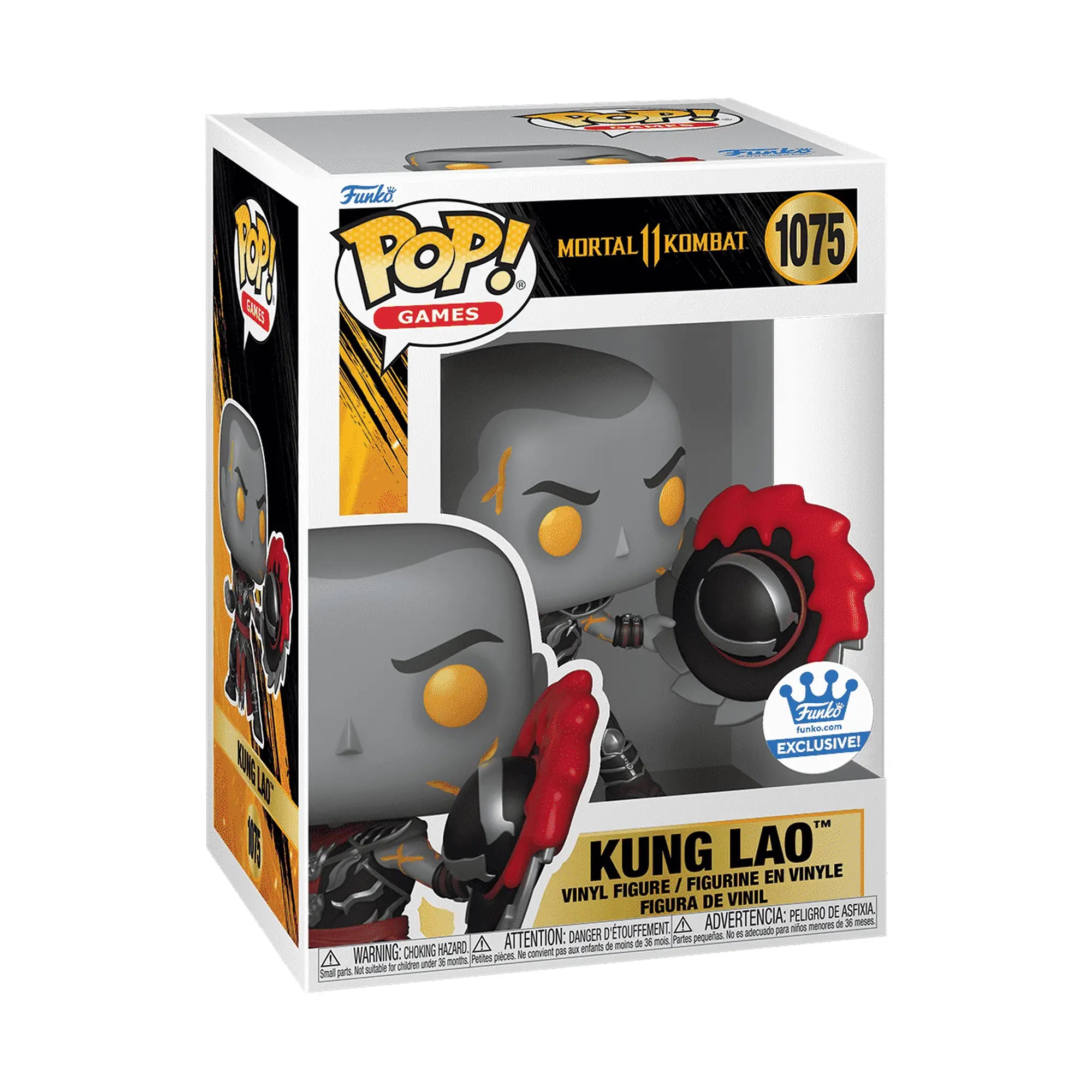 Funko Pop Mortal Kombat Kung Lao #1075 Exclusivo