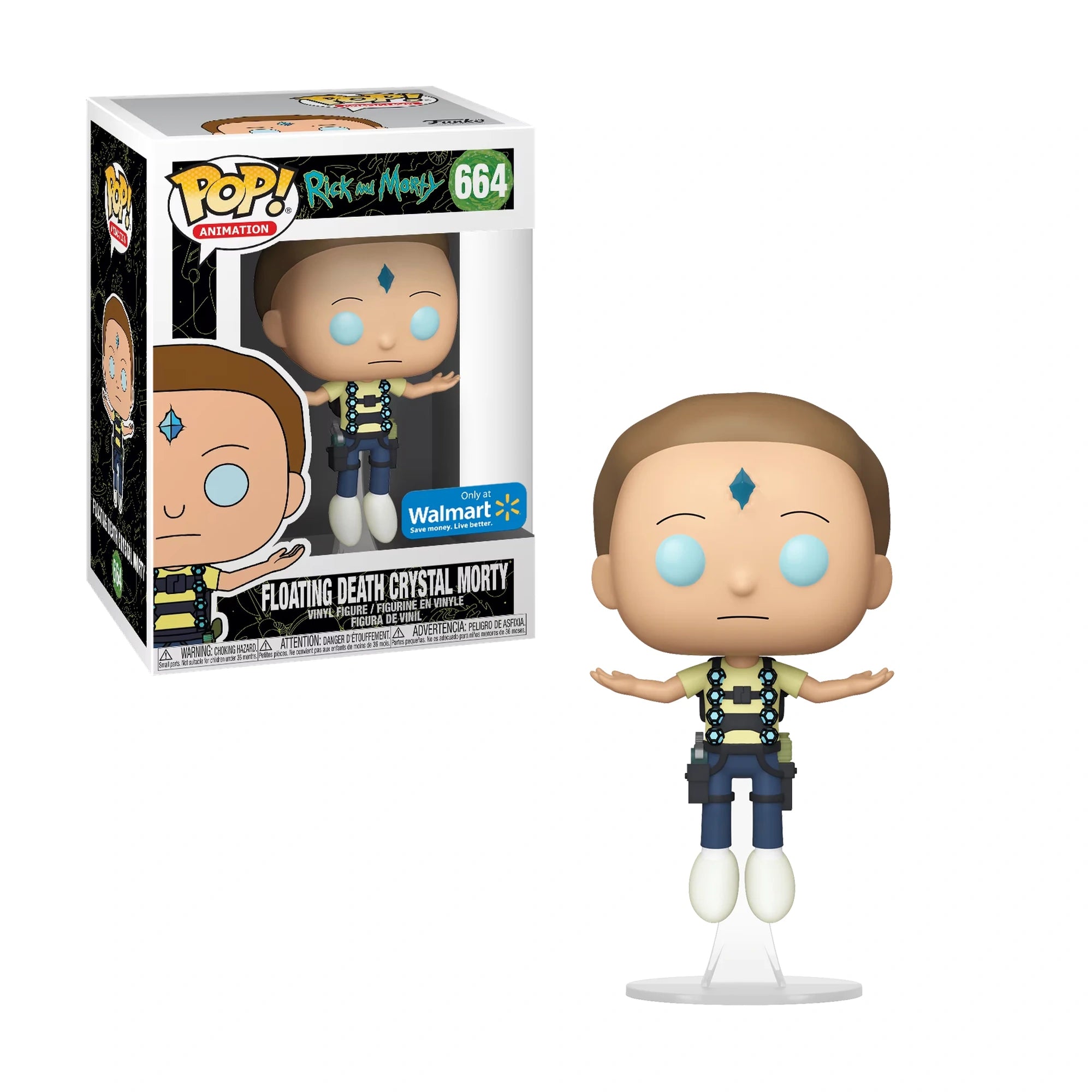 Funko Pop Rick and Morty Floating Death Crystal Morty #664