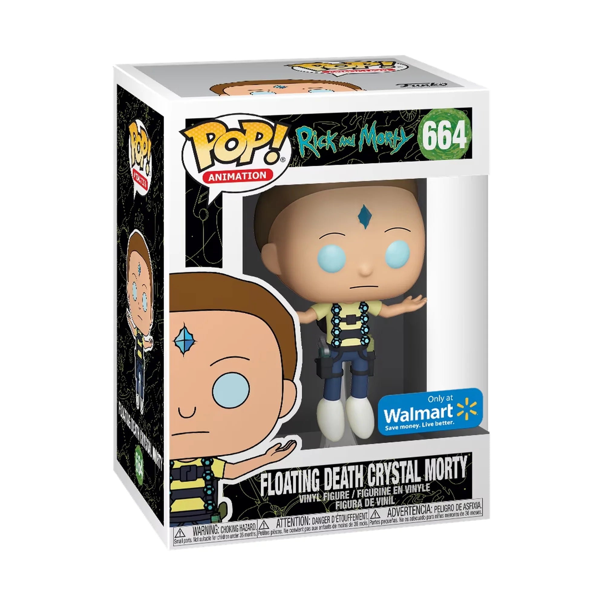 Funko Pop Rick and Morty Floating Death Crystal Morty #664