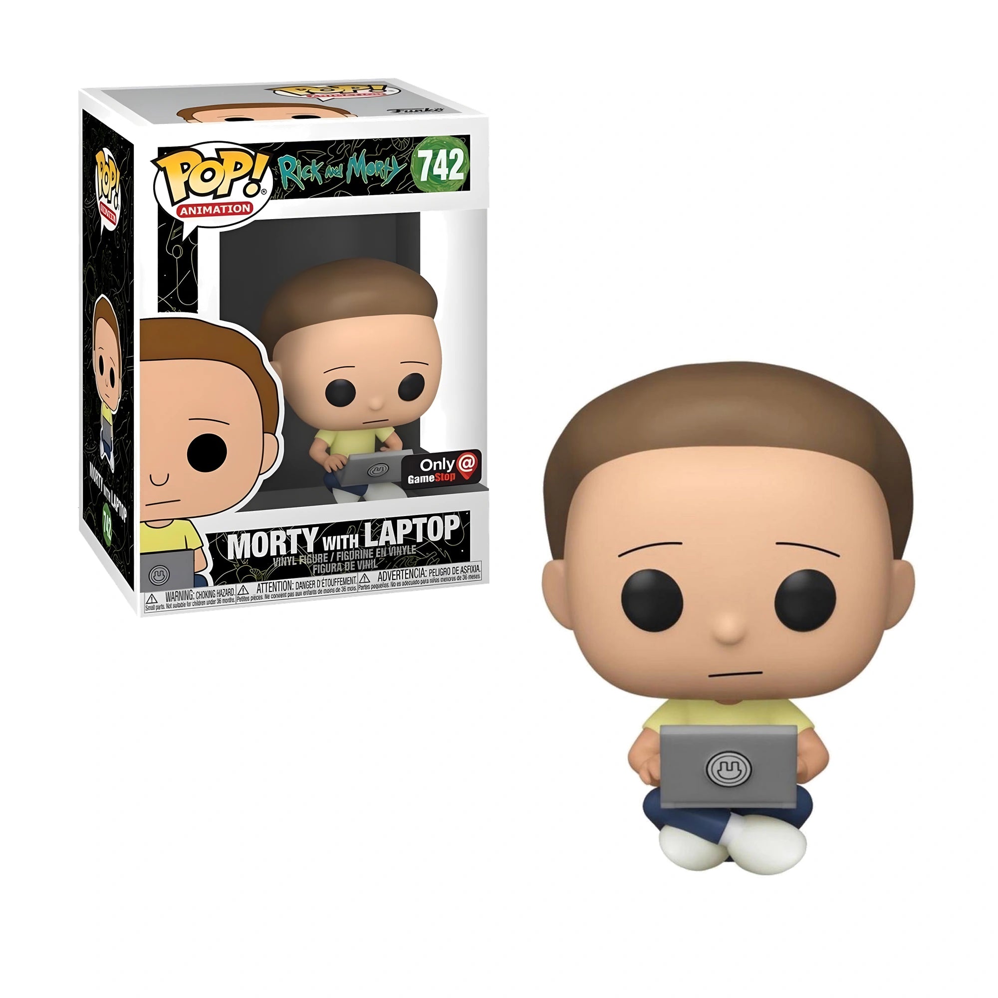 Funko Pop Rick and Morty Morty with Laptop #742 Exclusivo
