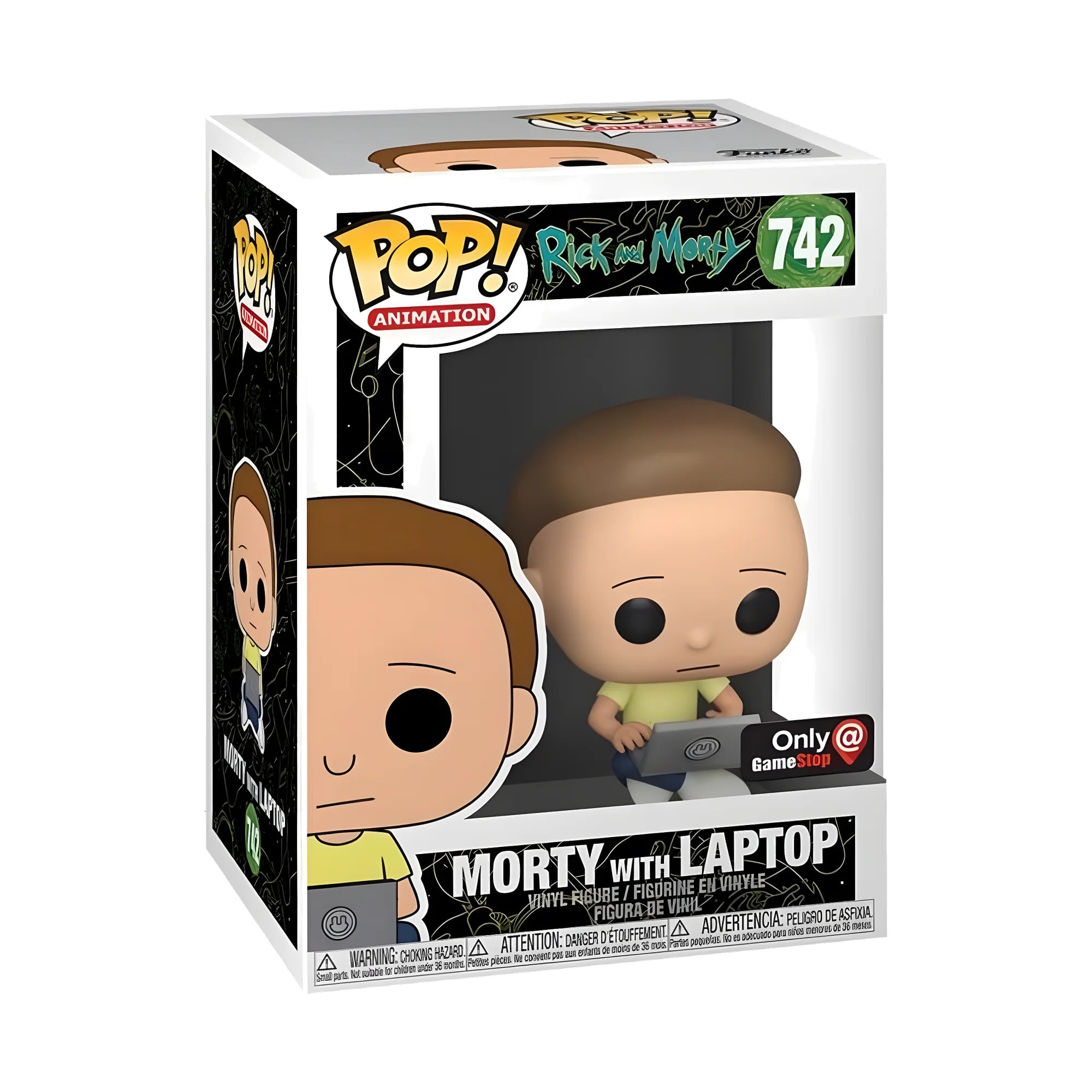Funko Pop Rick and Morty Morty with Laptop #742 Exclusivo