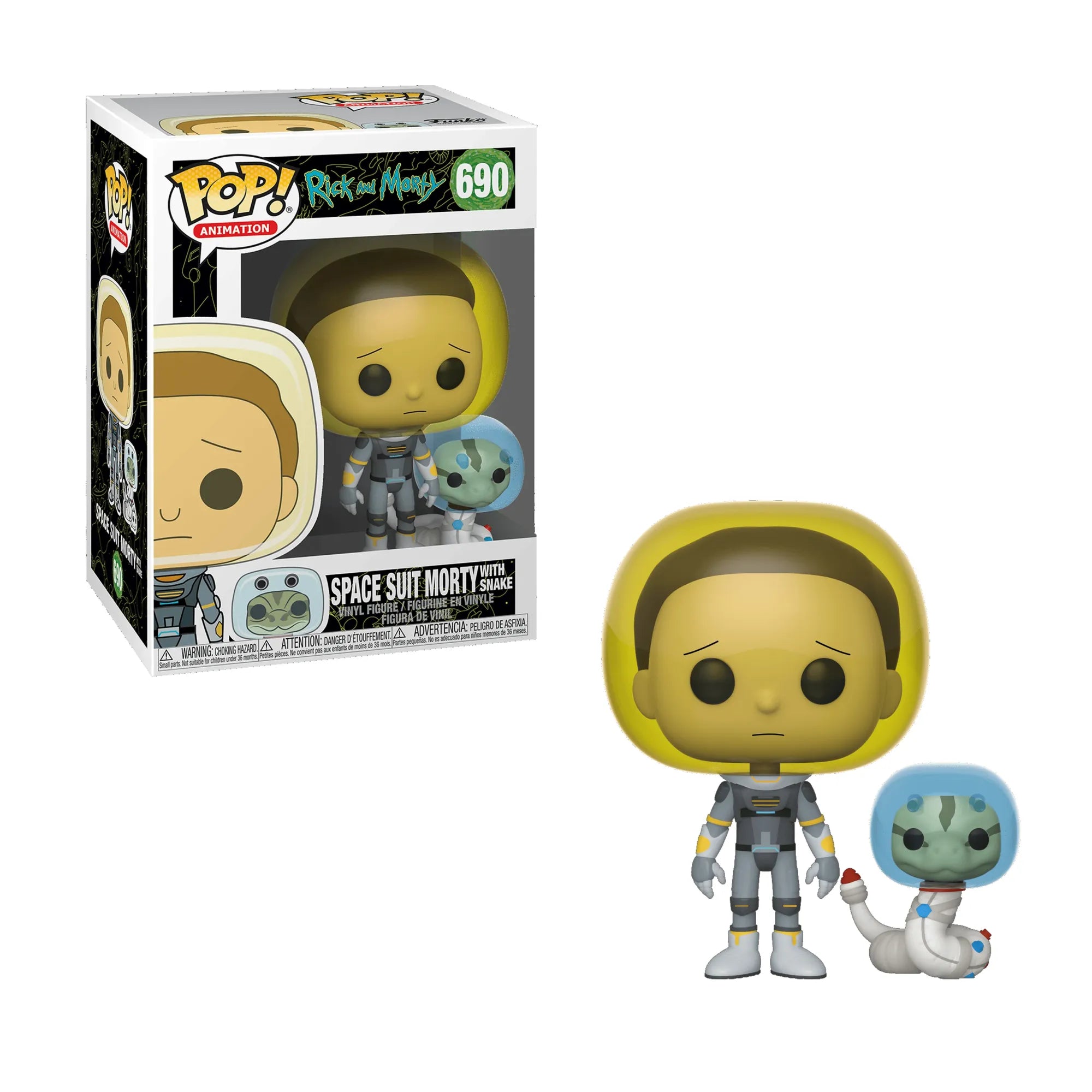 Funko Pop Rick and Morty Space Suit Morty with Snake #690