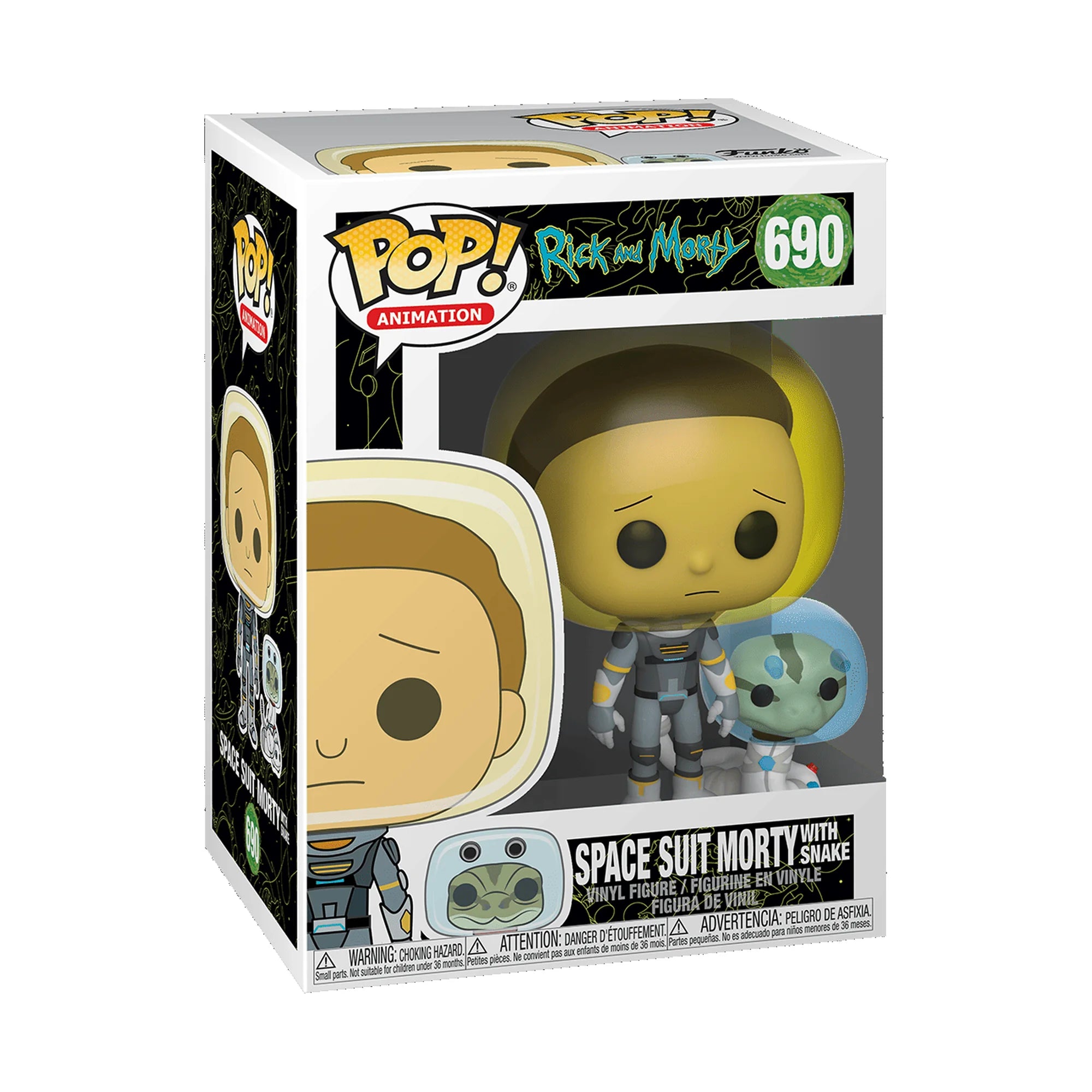 Funko Pop Rick and Morty Space Suit Morty with Snake #690