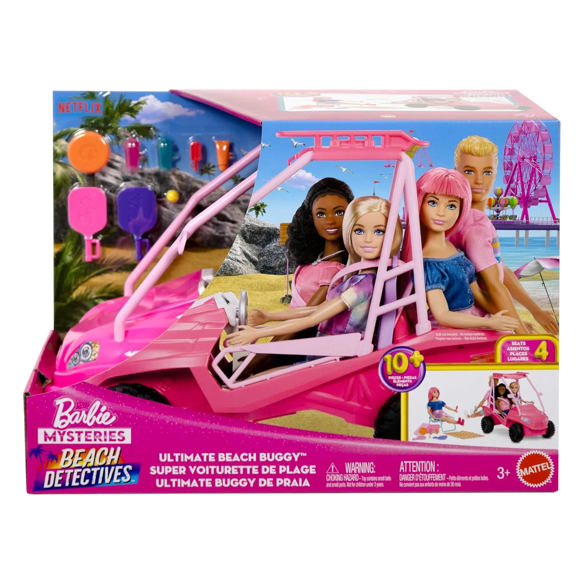Muñeca Barbie Mysteries Beach Detectives Beach Buggy