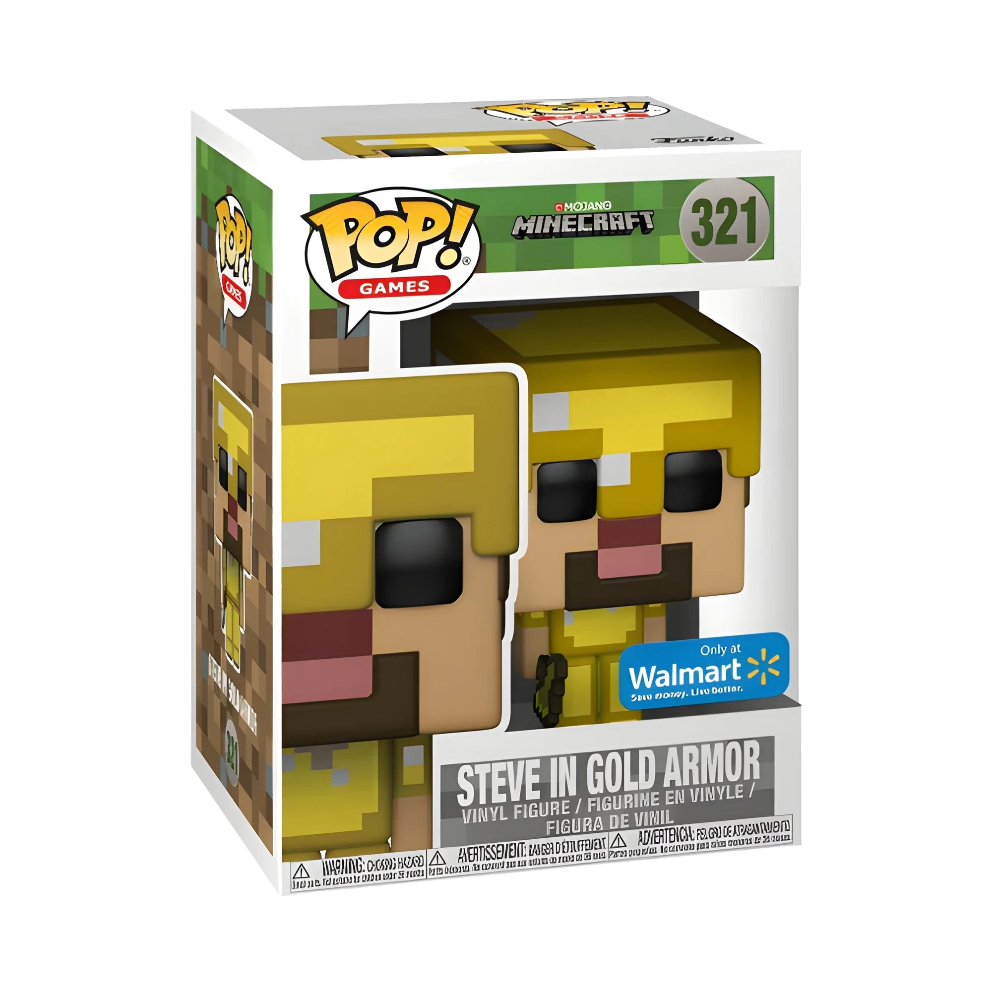 Funko Pop Minecraft Steve Gold Armor #321 Exclusivo