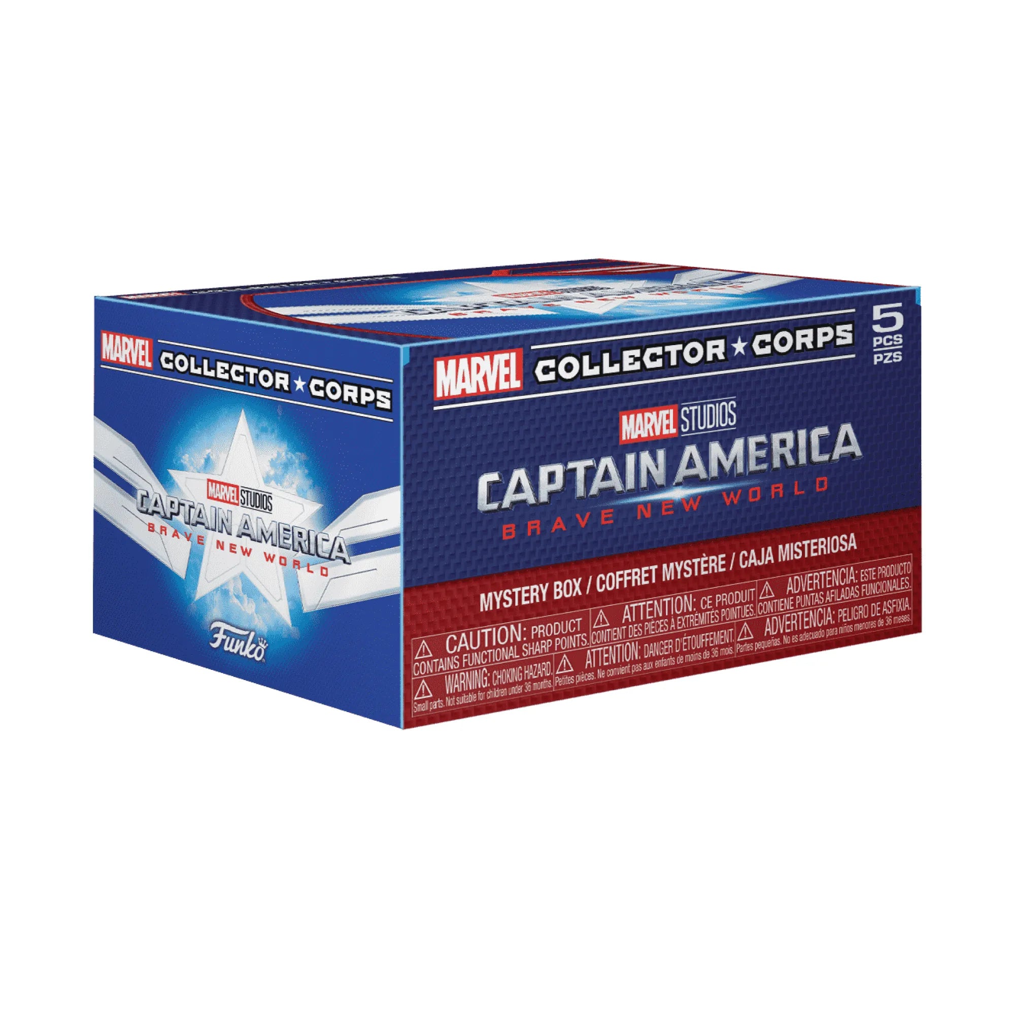 Funko Pop Marvel Captain America Brave New World Collector Corps Box Exclusivo