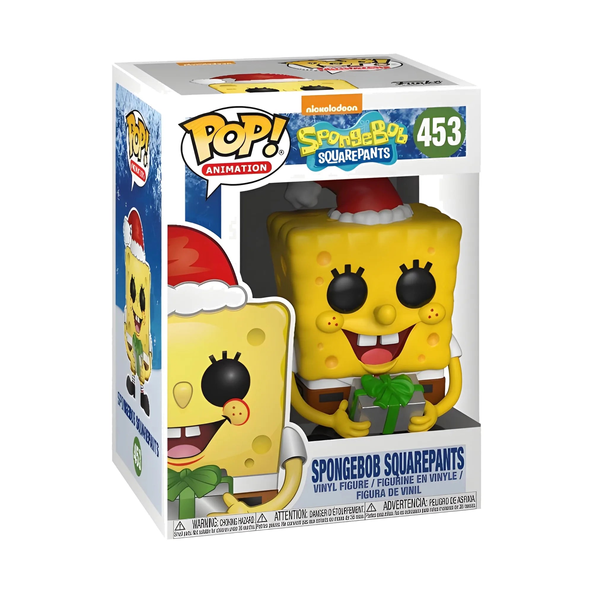 Funko Pop Nickelodeon Bob Esponja Bob Esponja Santa Hat #453