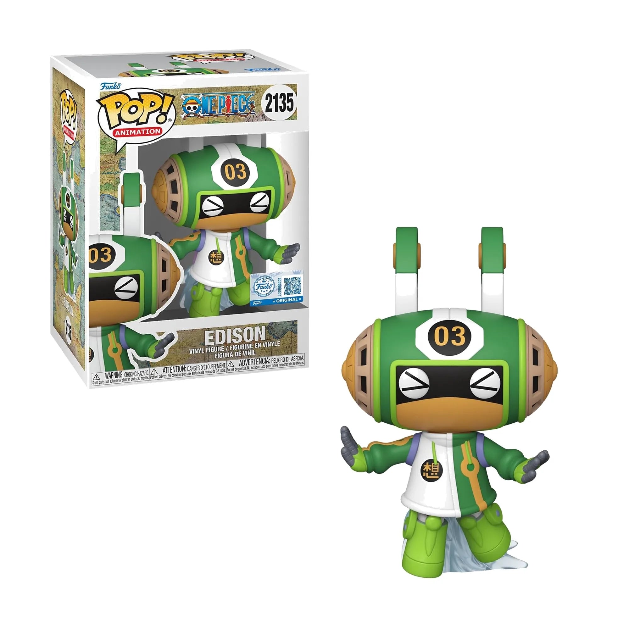 Funko Pop One Piece Edison #2135 Exclusivo