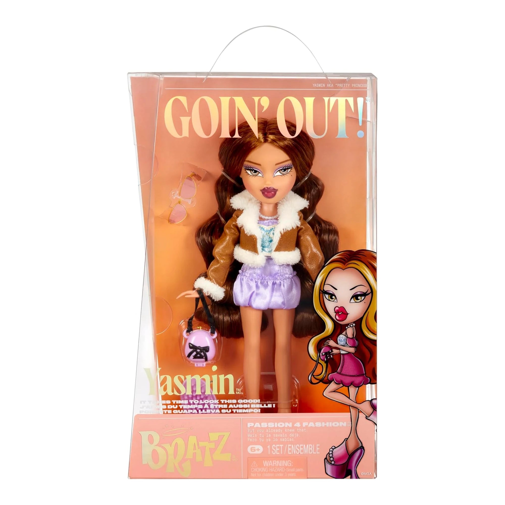 Muñeca Bratz Goin' Out! Yasmin con Accesorios