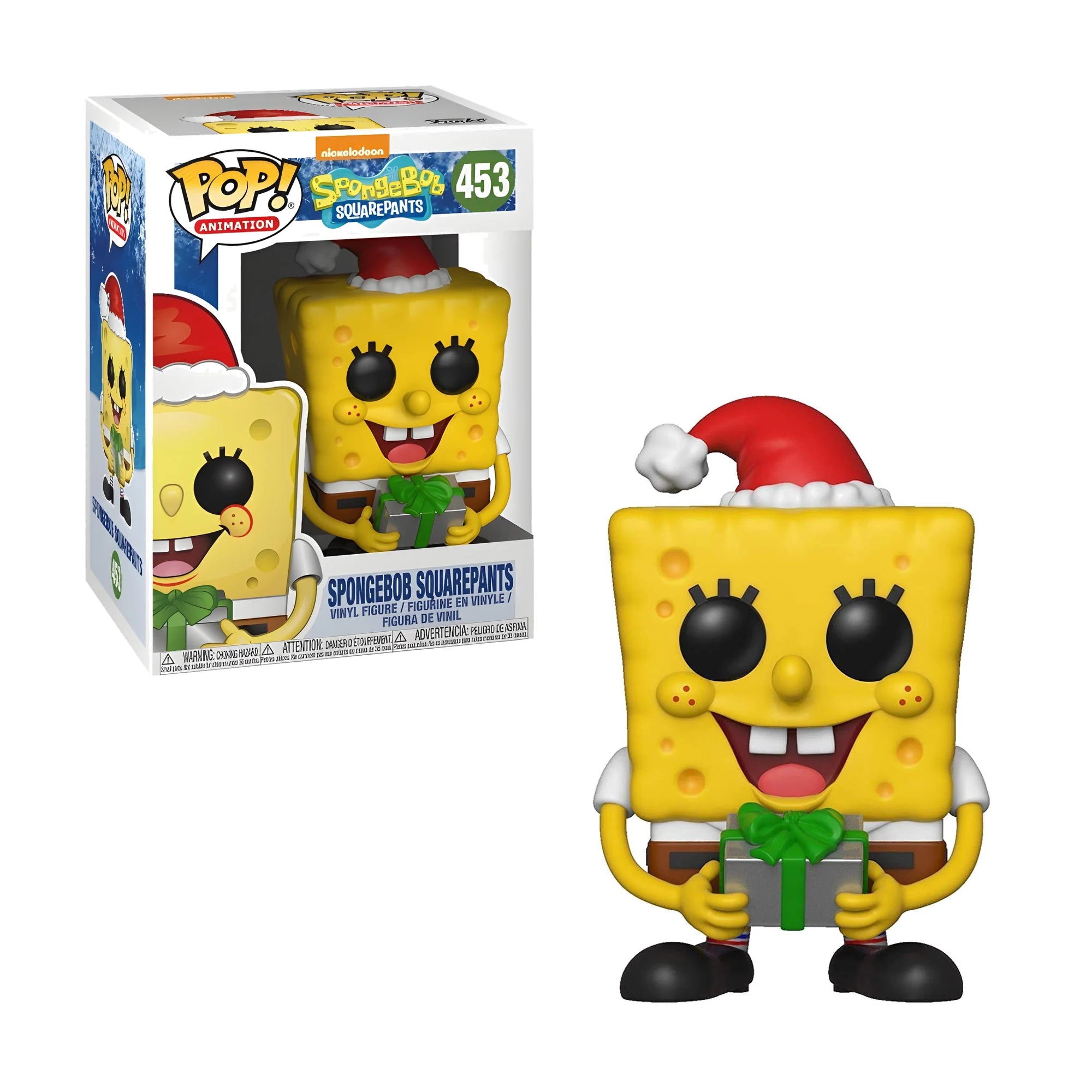 Funko Pop Nickelodeon Bob Esponja Bob Esponja Santa Hat #453