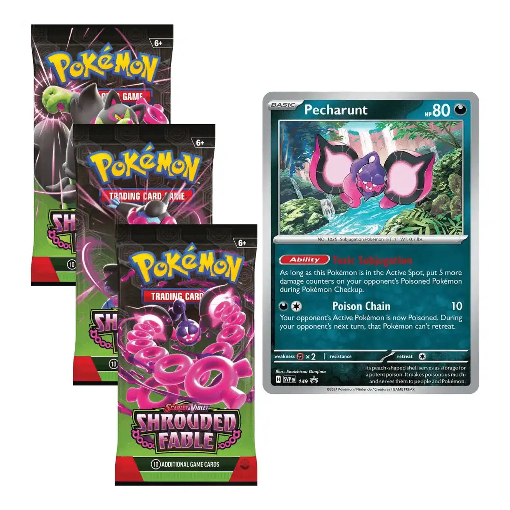 Pokemon TCG Shrouded Fable 3 Pack Blister