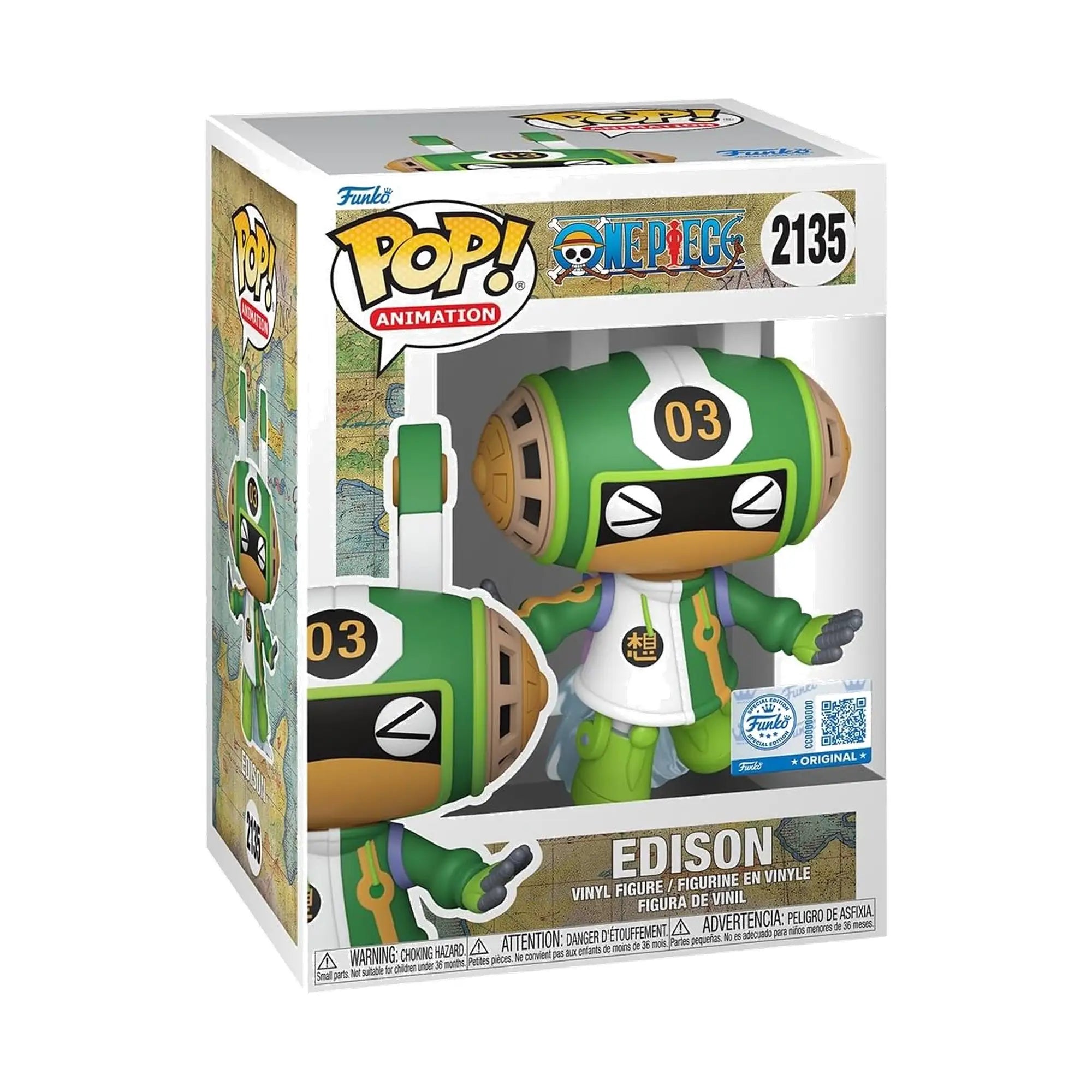 Funko Pop One Piece Edison #2135 Exclusivo